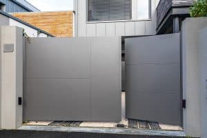 Kostum Aluminium Architecte Portail Battant Plein Esus