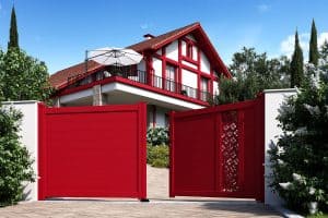 kostum aluminium portail battant fresk eloane decor dehou