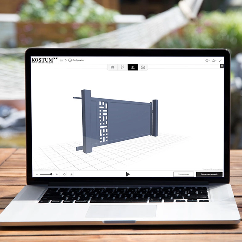 Configurateur de projet de portail Kostum - APA spécialiste des portails en Île-de-France