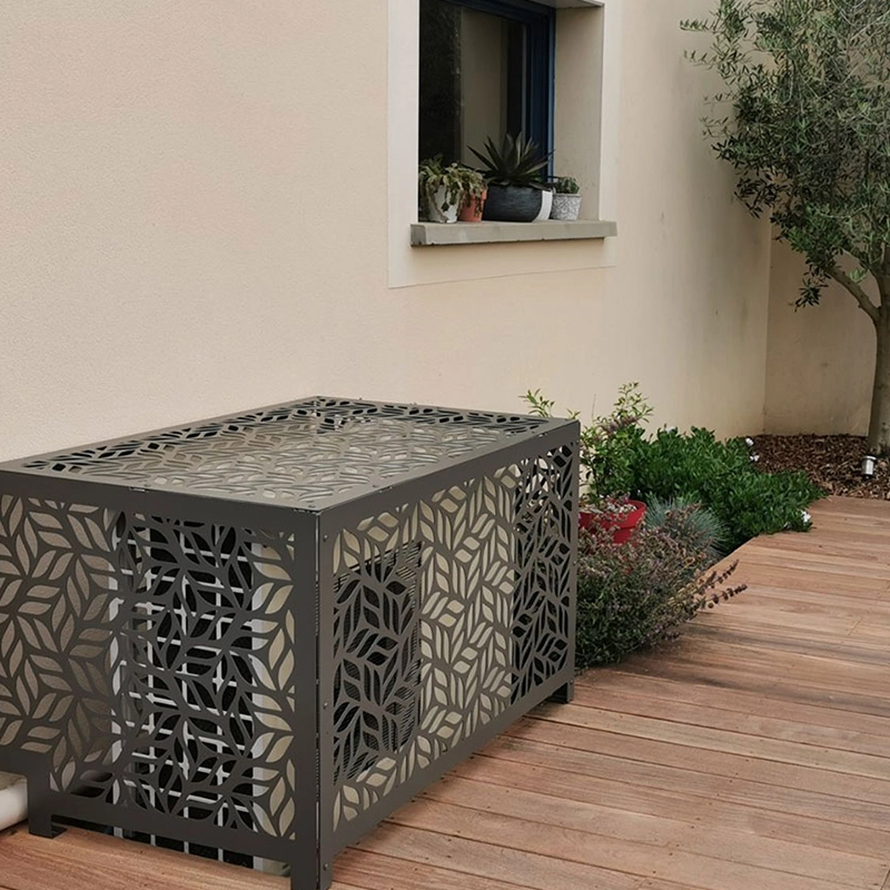 Habillage de climatiseur en aluminium avec un décor moderne